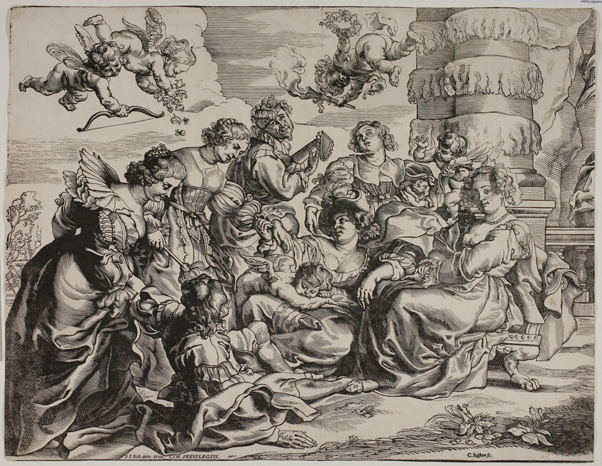 The Garden of Love, Left Half, with Seated Woman