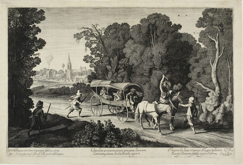 Robbers Attacking a Coach