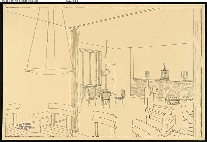 Design for a Living Room, Interior Perspective