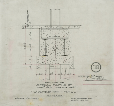 Orchestra Hall, Chicago, Illinois, Detail Drawings