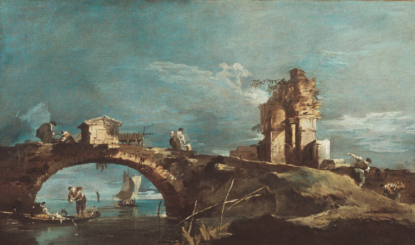Capriccio: Lake, Bridge and Ruins