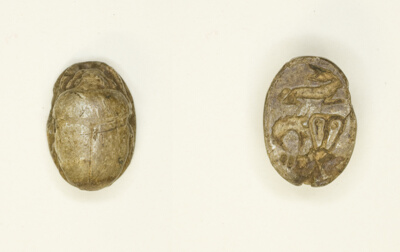Scarab: Rabbit with Hathor Sistrum