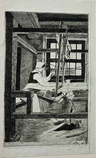 The Weaver, plate 7 from Première suite de Dix Eaux-Fortes