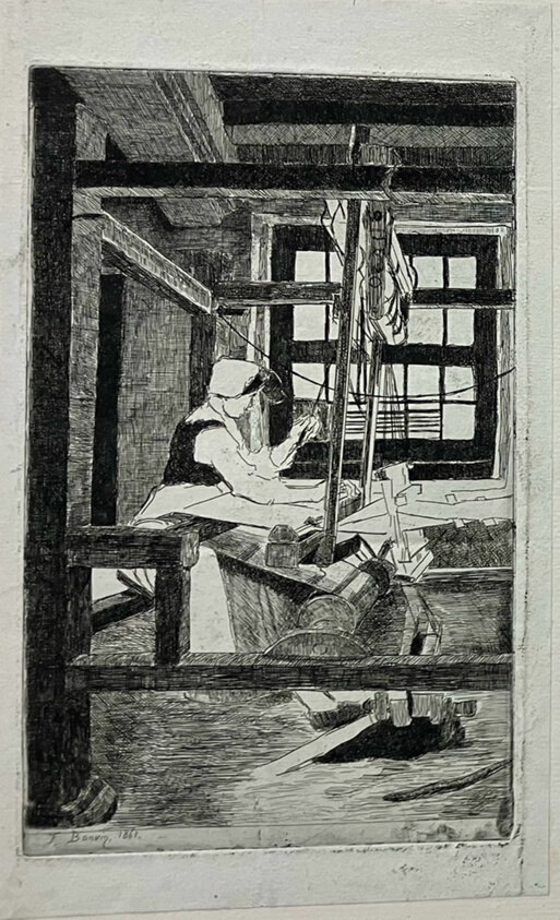 The Weaver, plate 7 from Première suite de Dix Eaux-Fortes