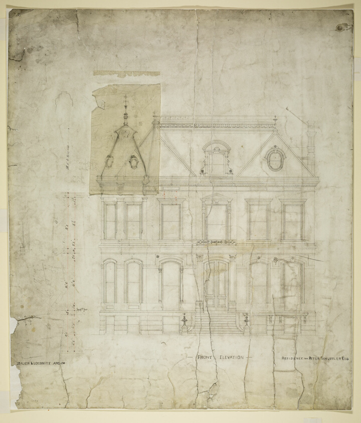 Peter Schuttler II House, Chicago, Illinois, Front Elevation