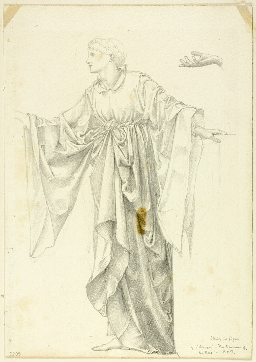 Study for Figure of 'Idleness - The Romaunt of the Rose
