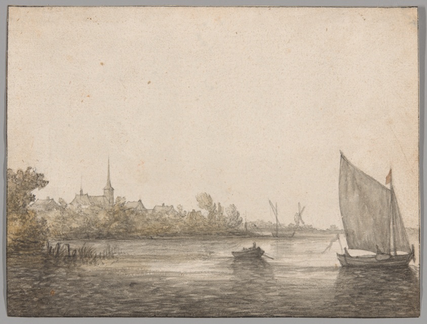 View of IJsselmonde Seen Across the New Maas