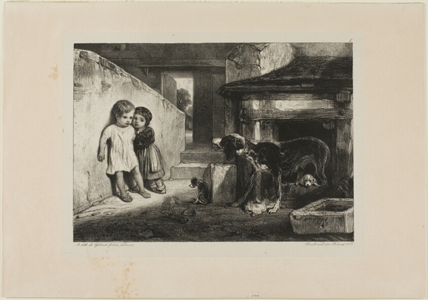 Children Frightened by a Dog