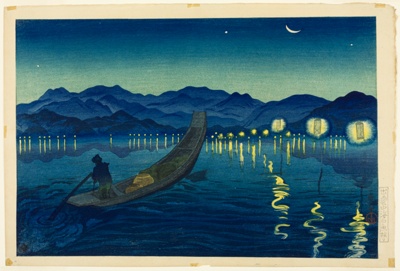 Catching Whitebait at Nakaumi, Izumo (Izumo Nakaumi Shirauo tori)