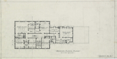 Louis Kuppenheimer House, Winnetka, Illinois, Design Drawing