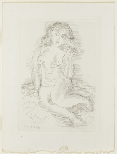 Nude Listening to a Sea Shell