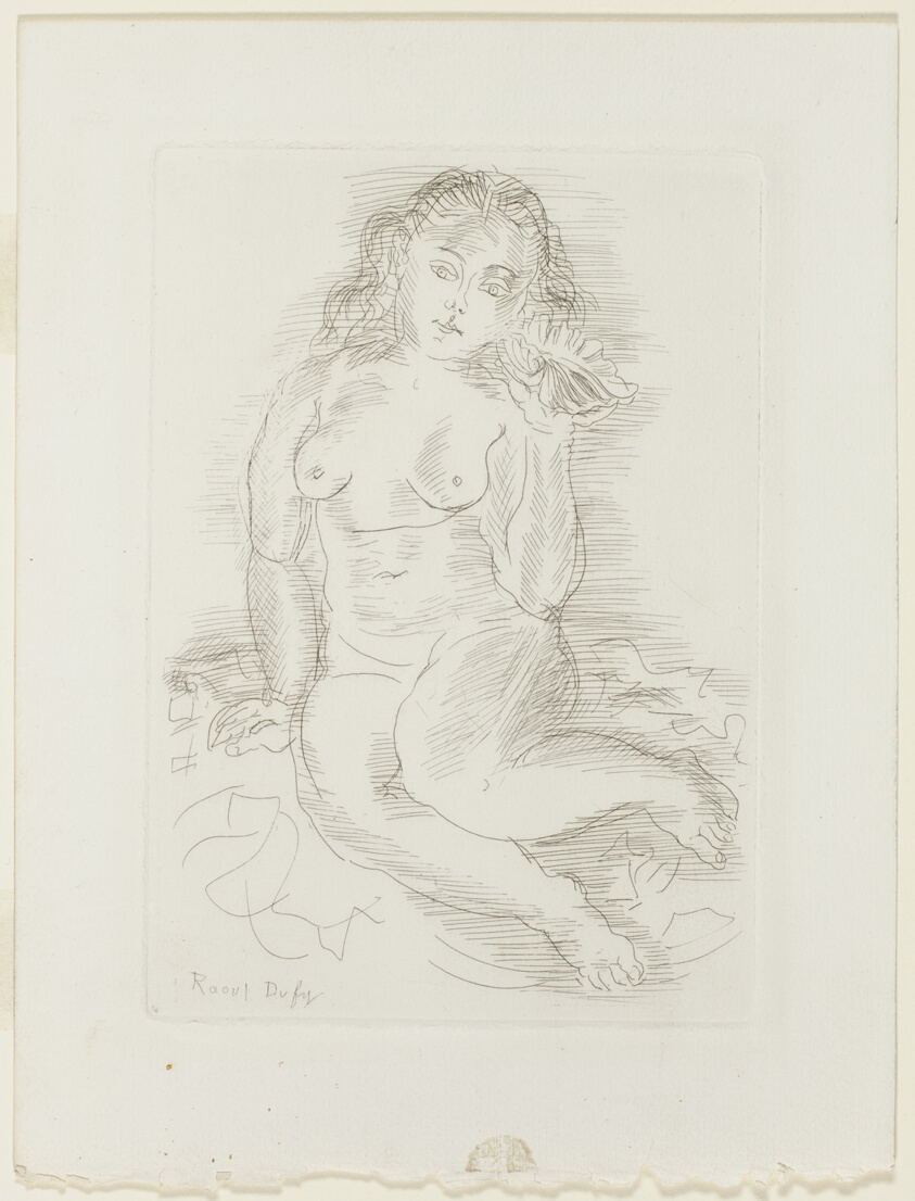 Nude Listening to a Sea Shell