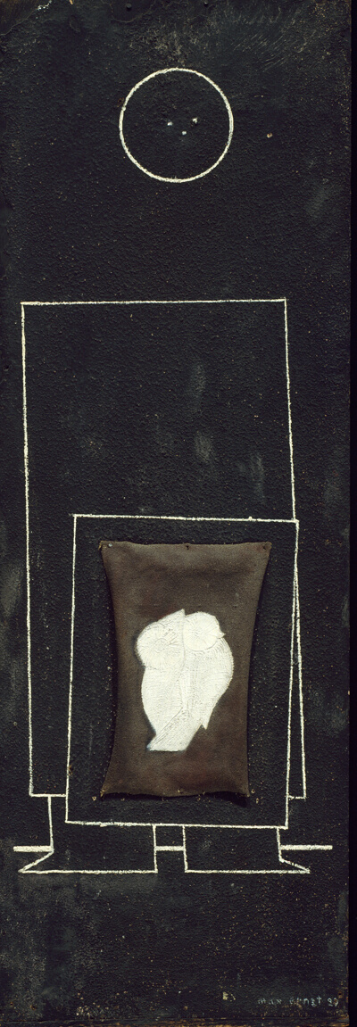 Human Figure with Two Birds