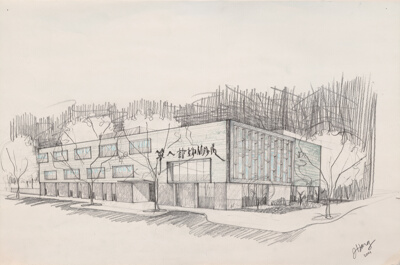 Chinese American Service Center, Chicago, Illinois, Perspective Rendering