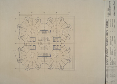 Saint Joseph Hospital, Tacoma: Typical Patient Floor Plan