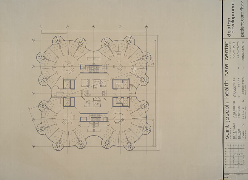 Saint Joseph Hospital, Tacoma: Typical Patient Floor Plan