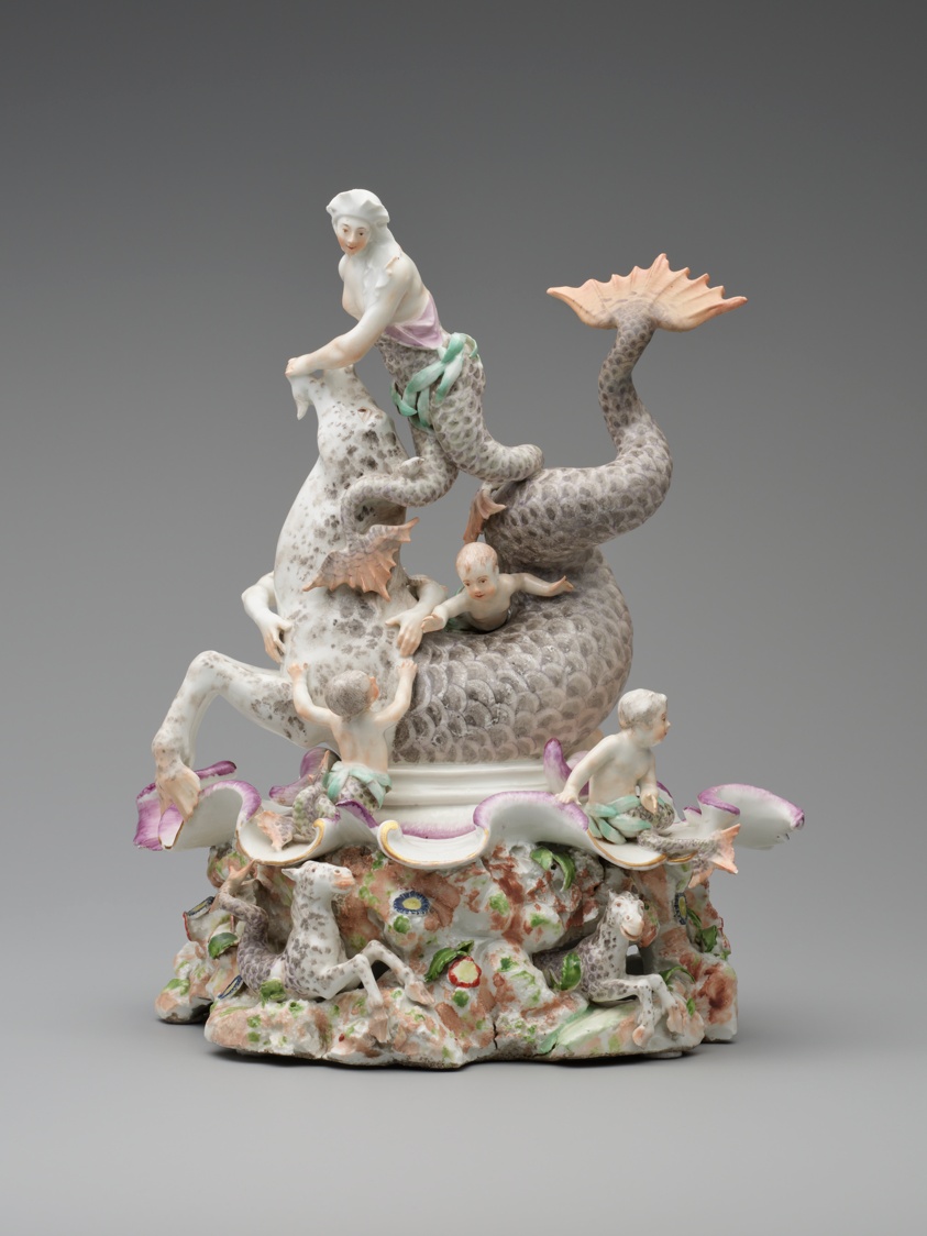 Centerpiece with Triton and a Nereid on a Hippocampus