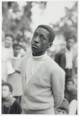 Free Huey Rally, Bobby Hutton Memorial Park, Oakland, from the series "Black Panthers"