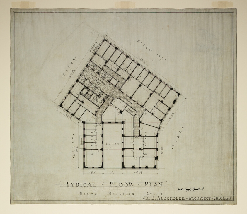 London Guarantee and Accident Building, Chicago, Illinois, Typical Floor Plan