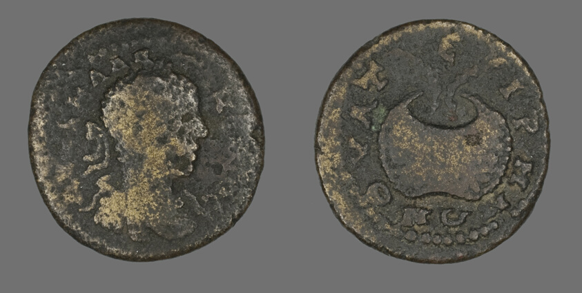 Coin Portraying Emperor Elagabalus