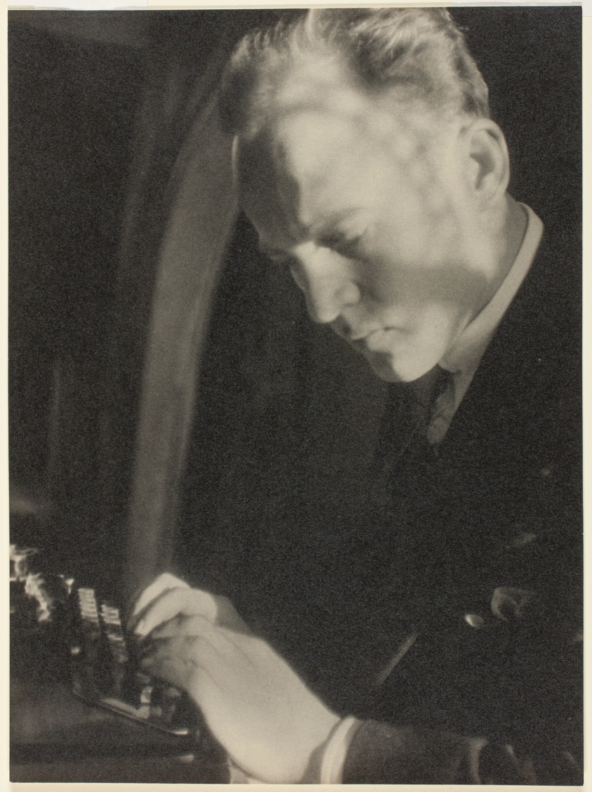 Jerome Mellquist at Typewriter