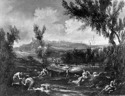 Arcadian Landscape with Figures