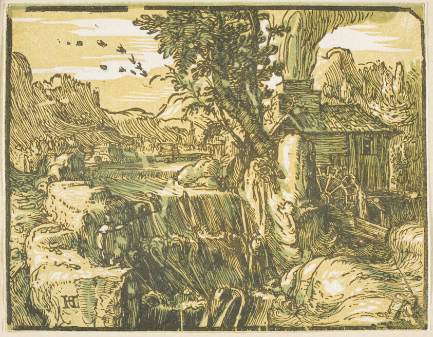 Landscape with a Waterfall, from Four Small Landscapes