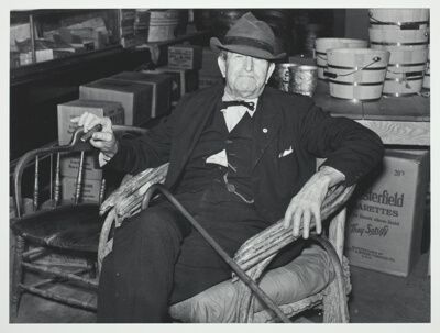 Mr. R.B. Whitley in his general store, Wendell, North Carolina. (He also owns a cotton exchange, real estate and is president of the bank)