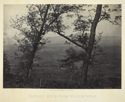 Orchard Knob from Mission Ridge