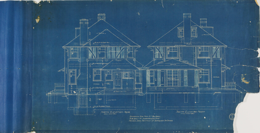 Mrs. E.F. Bullard House, Jacksonville, Illinois, Working Drawings