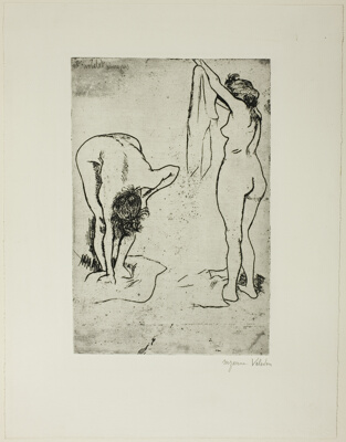 Two Women Drying Themselves