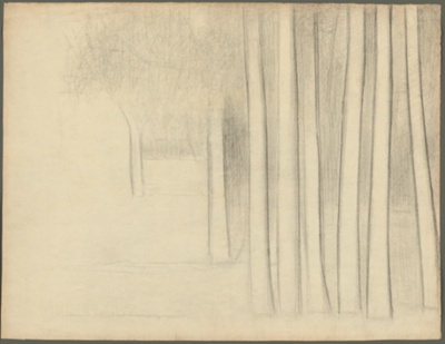 Tree Trunks (study for La Grande Jatte)