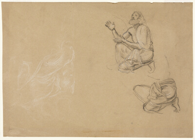 Sketches of a Kneeling Man