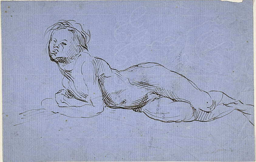 Young Boy Reclining