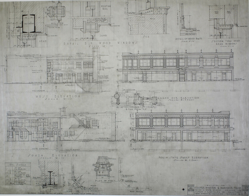 Cooper, Winston and Manierre Trust Building, Chicago, Illinois, Elevation