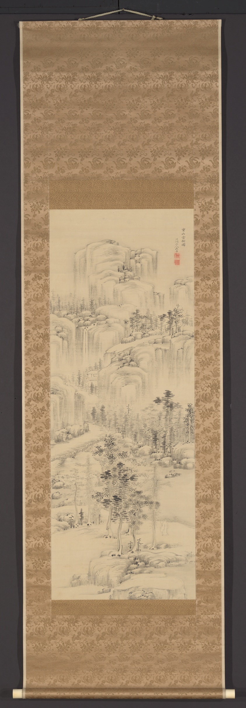 Trees in the Clouds on Layered Mountains (Jûzan umbokuzu)