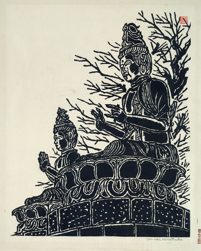 Buddha Images in the Open Air at Asakusa Kannon Temple, Tokyo