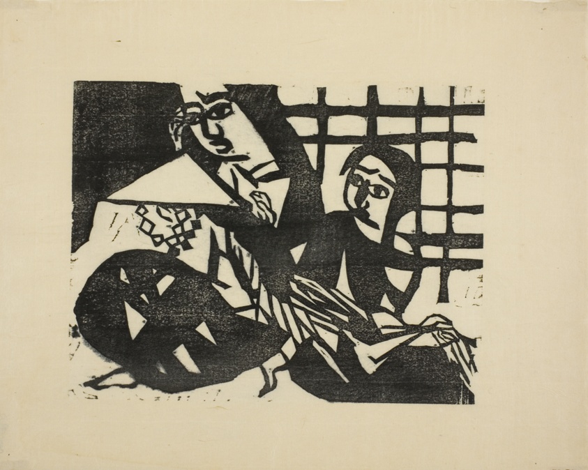 The Wife and Child (Tsumako no saku), from the series "The Tale of the Auklet (Uto Hanga-kan)"