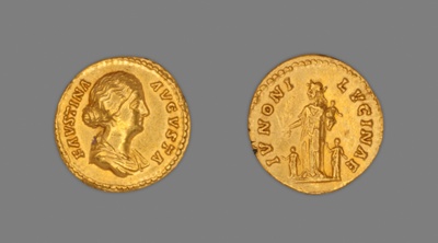 Aureus (Coin) Portraying Empress Faustina the Younger