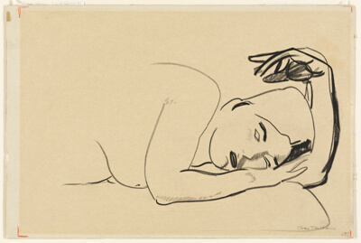 Half-Length Portrait of a Reclining Woman