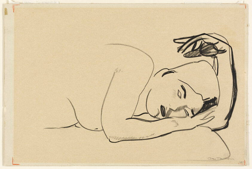 Half-Length Portrait of a Reclining Woman
