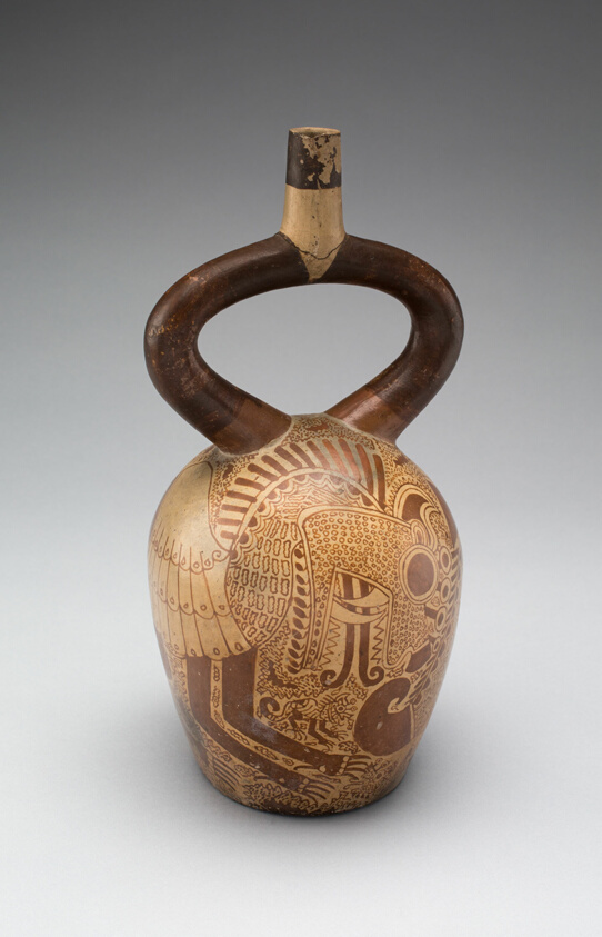 Vessel Depicting a Composite Feline Figure