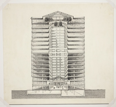 Railway Exchange Building, Chicago, Illinois, Section