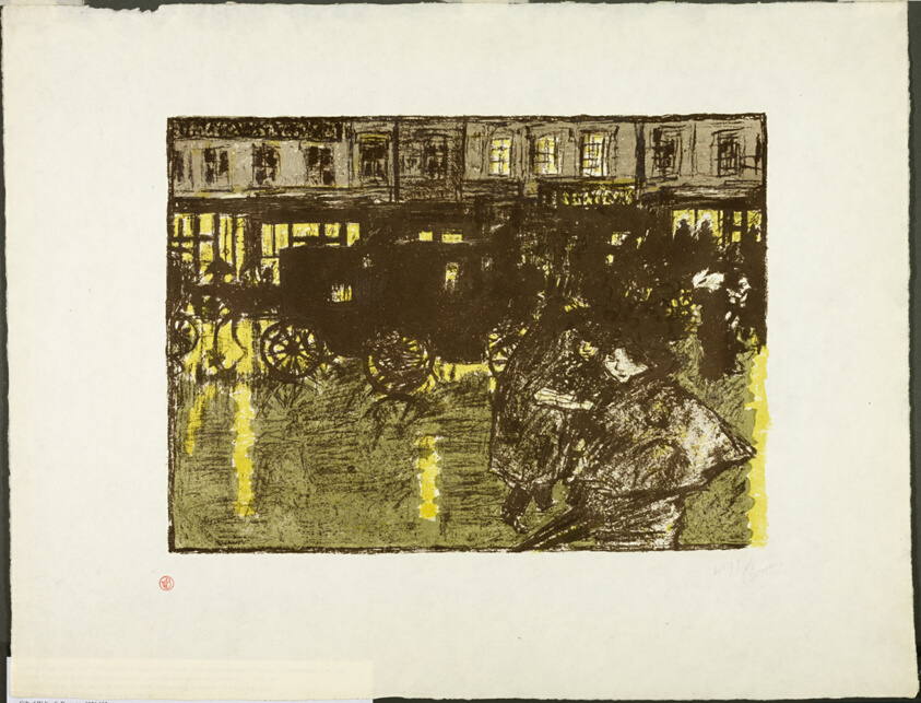 Street at Evening in the Rain, from Some Aspects of Paris Life