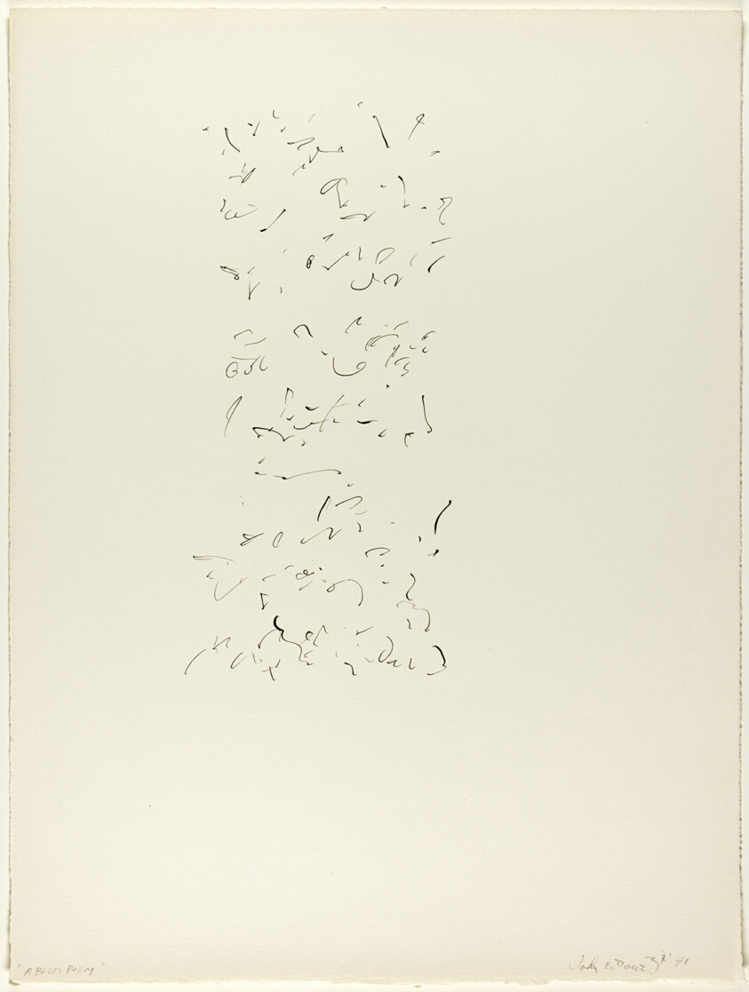 A Blues Poem, from Visual Poems