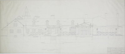 David Adler House and Out Buildings, Libertyville, Illinois, Elevation