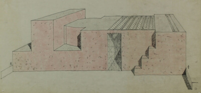 Museum of Contemporary Art Proposal, Illinois Central Air-Rights East of Michigan Ave., Chicago, Illinois, Perspective Elevation