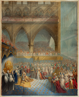 Her Most Gracious Majesty Queen Victoria Receiving the Sacrament at her Coronation