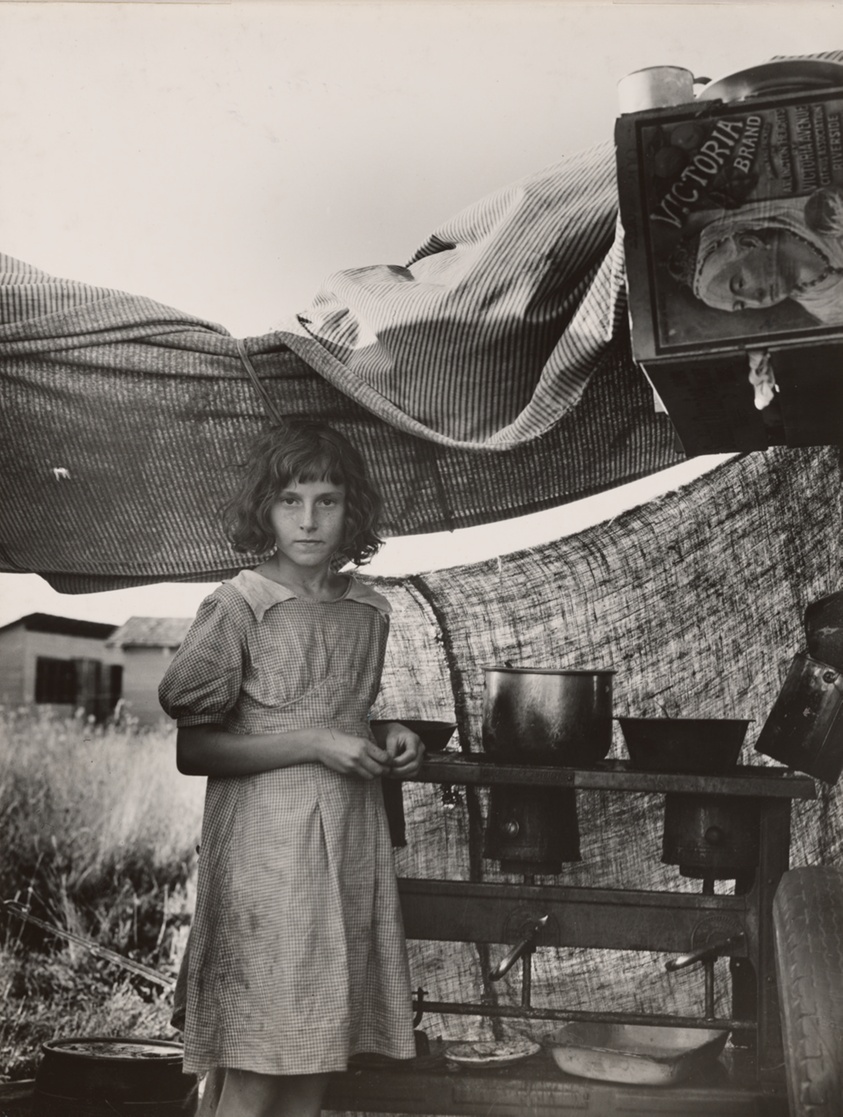 Migratory Child at the End of the Day. Bean Pickers' Camp Near West Stayton, Marion County Oregon