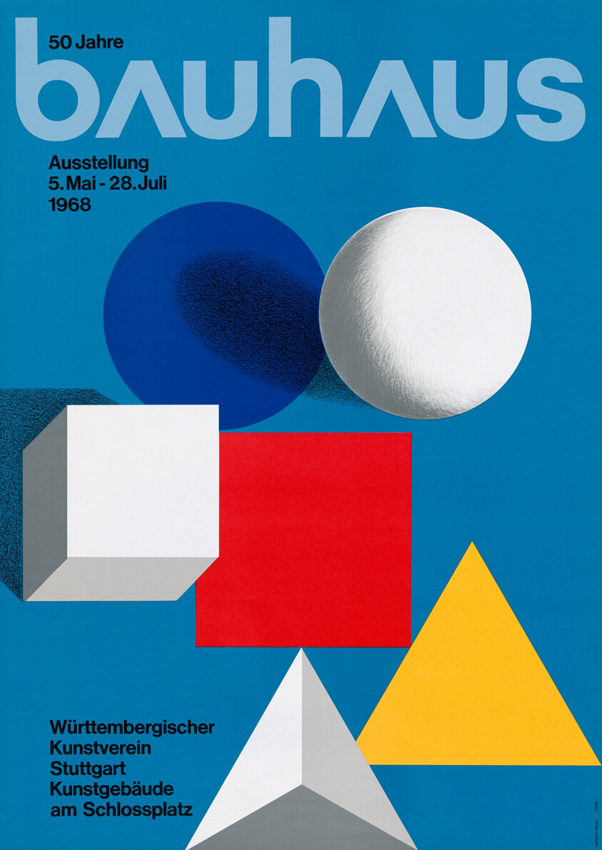 50 Years Bauhaus Exhibition Poster